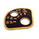 Jeep, Willys MB, Ford GPW WW2 Brass Data Plate for Rotary Light Switch